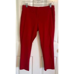 J. Jill Premium Bistretch Tomato Red Cropped Women's Pants - Size 8 Petite